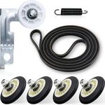 Upgraded Dryer Repair Kit Compatible with LG Kenmore Dryers Includes 4581EL2002C Dryer Drum Roller Assembly 4561EL3002A Idler Pulley 4400EL2001A Drive Belt, Compatible with DLE2101W DLE2301W DLE3777W