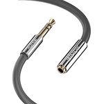 LINDY 35328 3.5mm Extension Audio Cable, Cromo Line Grey, 2m