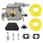 AUTOKAY 545081885 Carburetor for Walbro WT624, W-20 WT-324, Poulan 2150 2250 2375 Chainsaw Carb Craftsman with Fuel Filter Spark Plug