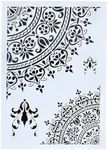 DIY Decorative Mandala Stencil Template for Painting on Walls Furniture Crafts, Mandala (A4 Size)