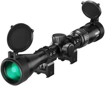 Pinty 3-9x40 Rifle Scope, Multicoated Lens Optical Riflescope, Shockproof BDC Reticle Scope for Hunting Shooting, Scope Mount Rings Included