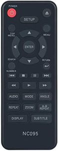 NC095UL Replaced Remote fit for Sanyo DVD Player FWDP105 FWDP105F FWDP105FA FWDP105FB FWDP105F B FWDP175F FWDP175FA