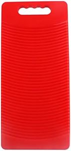 MZD Plastic Rectangle Washboard Washing Clothes Board 50cm Long (red)