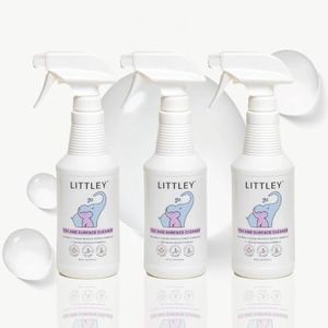 Littley Toy & Surface Cleaner | 3 Pack | Alcohol-Free HOCl Spray for Baby Toys & High-Touch Surfaces | Fragrance-Free Formula | Gentle Cleaning for Everyday Messes | 16 oz