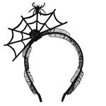 KINBOM Ghost Headband, Spider Web Headband Spider Headband Spiderweb Hair Accessories for Halloween Costumes