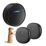 Whimsii Wireless Dog Doorbell, Ring Bell to Go Outside, IP55 Waterproof Buttons, 55 Melodies, 4 Volume Levels & 950ft Range (Black, 1 Reciever 2 Transmitters)