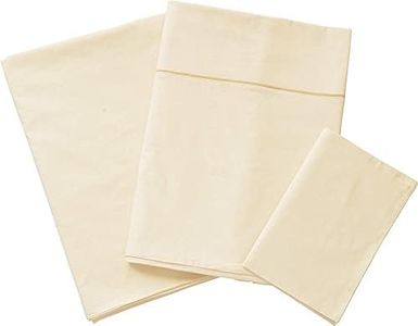 EMOOR 3-Piece 100% Cotton Futon Cover Set Crown Prince (Ivory), Twin Size. Made in Japan