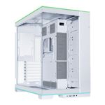 Lian Li O11D EVO RGB Mid Tower PC Case - White, Tempered Glass, Modular Design, E-ATX Support, Dual Chamber, Custom RGB Lighting