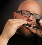 THE FEATHER SOUL HARMONICA MIC (HANDS FREE) with FLEXIBLE MICRO-GOOSE NECK by Myers Pickups