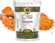 Organic Way Turmeric/Haldi Root Powder - Kosher & USDA Certified | Non-GMO & Gluten Free | Tested for Heavy Metal and Purity | Resealable Bag | Curcumin Powder | 100% Raw from India (2LBS / 32Oz)