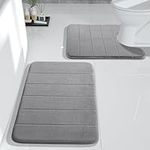 Yimobra Memory Foam Bath Mat Set, 2