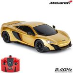 CMJ RC Cars™ McLaren 675LT Officially Licensed Remote Control Car 1:24 Scale Working Lights 2.4Ghz Gold