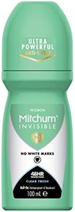 Mitchum Invisible Women 48HR Protection Roll On Deodorant & Anti-Perspirant, No White Marks, Alcohol Free, Clear Fresh