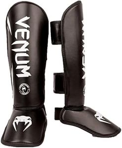 Venum Challenger Kids Shin Guards - Black/White - S