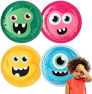 Magic Gel Children's Ice Pack | 4 Little Monsters to Hold Them by The Hand | Say Bye Bye to Boo Boo’s! | Ideal for Kids Injuries Including Fever, Cuts & Insect Bites