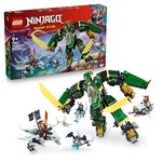 LEGO NINJAGO 2in1 Lloyd's Jet Mech - Transforms into a Jet Toy - 5 Minifigures Incl. Sora & Lloyd, plus a Motorbike and a Dragon Figure - Gift for 9+ Year Old Boys & Dragons Rising Fans - 71845