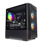 ionz Gaming PC - AMD Ryzen 5 5500, RTX 3050 6GB Graphics Card, 16GB RAM | 500GB SSD, Windows 11, 500W 80+ PSU, WiFi - Black | KZ10B Mini