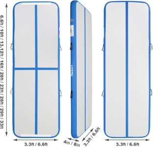 FBSPORT 4M Inflatable Gymnastics Mat – Air Track for Home Training