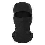 Balaclava Face Mask Lightweight Windproof Neck Gaiter Ski Mask,UV Protector Motorcycle Tactical Scarf for Men/Women Black, Black, One Size