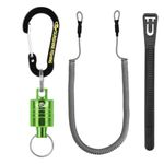 SF Strongest Magnetic Release Holder with Coiled Lanyard Carabiner - Green