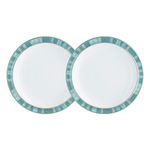 Denby 124048803 Azure Coast 2 Piece Small Plate Set