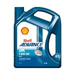 Shell Advance 4T AX7 15W-50 API SM Synthetic Technology Motorbike Engine Oil for Royal Enfield (2.5 L)