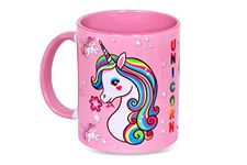 Wings Mart "Unicorn Pink Coffee Mug 330 ml Coffee Milk Tea Cup Best Gift for Birthday Gift for Christmas, Kids, Daughter (Unicorn Mug)