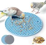 Jevnd 2Pcs Bird Foraging Toys Puzzle, Bird Slow Feeder Mats, Interactive Parrot Foraging Toys to Increase Feeding Time, Bird Enrichment Toys for Parakeet, Cockatiel, African Grey, Conure, Budgies