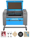 OMTech 60W CO2 Laser Engraver with LightBurn, 500x700 mm Laser Engraving Machine with Autofocus Autolift 4 Way Pass Air Assist Water Pump, 20x28 Inch Laser Cutter Cutting Etching Machine