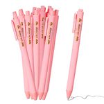 50pcs Baby Shower Pens, Retractable Ballpoint Pens for Baby Shower Them Patterns Baby Shower Ballpoint Pens with Stylus Tip Baby Shower Pen Favors (Pink)