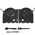 LXun Upgraded New CPU+GPU Cooling Fan Compatible with Dell Alienware M17 R3 M17 R4 P45E RTX20 RTX30 Series 0H5TYJ DFS240012BK0T 0CNV63 DFSCK324162A2K DC12V 1A Motor Fan with Professional Tool kit