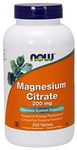 NOW Foods Magnesium Citrate Tablets, 200 mg, Pack of 250