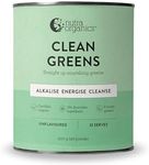 Nutra Organics Clean Greens Straight Up Greens 200g | Superfood Blend Marine Minerals | Alkaline Balance Immune Support (33 Serves)