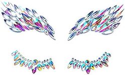 Neva Nude Mystique Crystal Jewel Face Crystal Sticker - Gems for Carnivals, Halloween, Festivals, Raves, & Parties | Medical Grade Adhesive, Waterproof, & Sweatproof | Made in USA