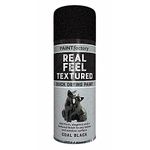 Paint Factory Real Feel Textured Quick Drying Spray Paint 400ml Coal Black