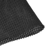 uxcell Black Speaker Mesh Grill Cloth (not Cane Webbing) Stereo Box Fabric Dustproof Cloth 100cm x 160cm 40 inches x 63 inches