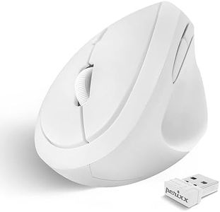 Perixx PERIMICE-719 Ergonomic Mouse - Vertical Design - Extra for Small Hand Sizes and for On The Go - Perfect for University and Office - White