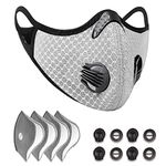 Ski Half Face Mask Wind/Dust/Cold-Proof Face Mask Anti Pollution Breathing Face Mask with Filter for Outdoor Sports Motorcycle Bicycle Cycling (B) (B) (B)