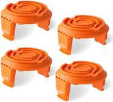 BlueStars 4-Pack WA6531 GT Trimmer Replacement Spool Cap Covers - Compatible with Worx String Trimmers WA0010 WG155 WG180 String Trimmers 50006531 Trimmer Line Cover Weedeater Spool Cap for Worx Parts