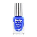 Barry M Gelly Hi Shine Nail Paint, Shade Blue Guava |Bright Blue Glossy Nail Polish