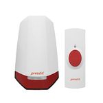 Pressfit Echo-V Wireless Doorbell Chime Kit for Home, Offices, Hospitals and Clinics Comes with 48 Tunes, Non-Interference Feature, Special Tunes, Wireless Calling Bell, Remote Bell - Plug in Type