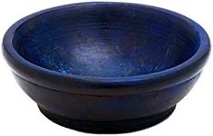 NKlaus Smoking Bowl Blue 7.5 cm Diameter Decorative Soapstone Bowl Incense Container Made of Soapstone 7517