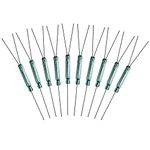 Gebildet 10pcs 4W 3 Pin Reed Switch Reed Contact Normally Open N/O N/C SPDT, Glass Reed Relay Magnetic Induction Switch (2.5mm x 14mm)