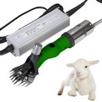 Electric Sheep Goat Shearing Machine, 13-Teeth Clipper for Quick Trim, Professional Wool Cutter for Sheep, Goats, Camels & Alpacas Green