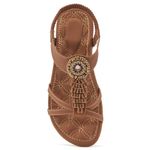 Women's Sandals Dressy Summer Flats - Comfortable Bohemian Walking Beach Sandals Casual Cute Ladies Sandals