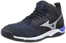 Mizuno Men's Wave Supersonic 2mid Volleyball Shoe, Skycaptain Gsilver Viole, 7 UK