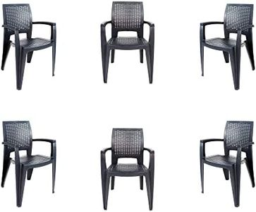 CREVICOSTA QUALITY MARK MARCAS DE CALIDAD - Set 6 Sillas Caribe (Antracita)