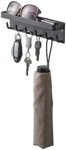 Yamazaki Home Magnetic Key Rack with Tray Steel One Size Black