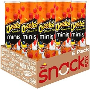 Cheetos Minis Canisters, Flamin' Hot, 3.625 Ounce (Pack of 6)