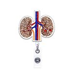 ANDGING Kidney Nurse Badge Reel Holder, Urine Good Hands Badge Reels Retractable for Nurses, Cute Funny Badge Clip RN LVN LPN CNA Nursing Student Essentials, Name Card Badge with Alligator Clip